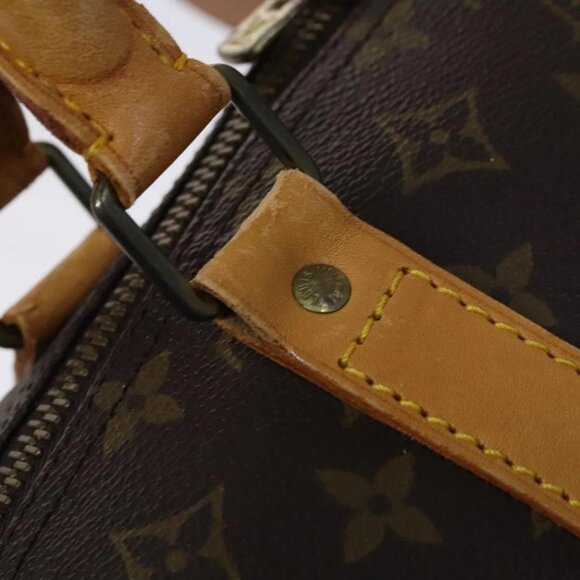 LOUIS VUITTON Monogram Keepall 60 Boston Bag M41422 LV Auth BD700 - Picture 9 of 16